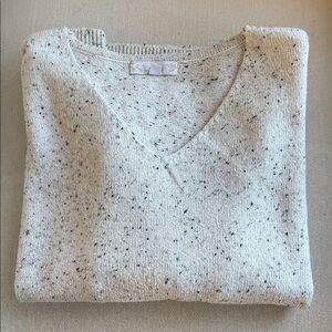 OATMEAL FLECKED SWEATER